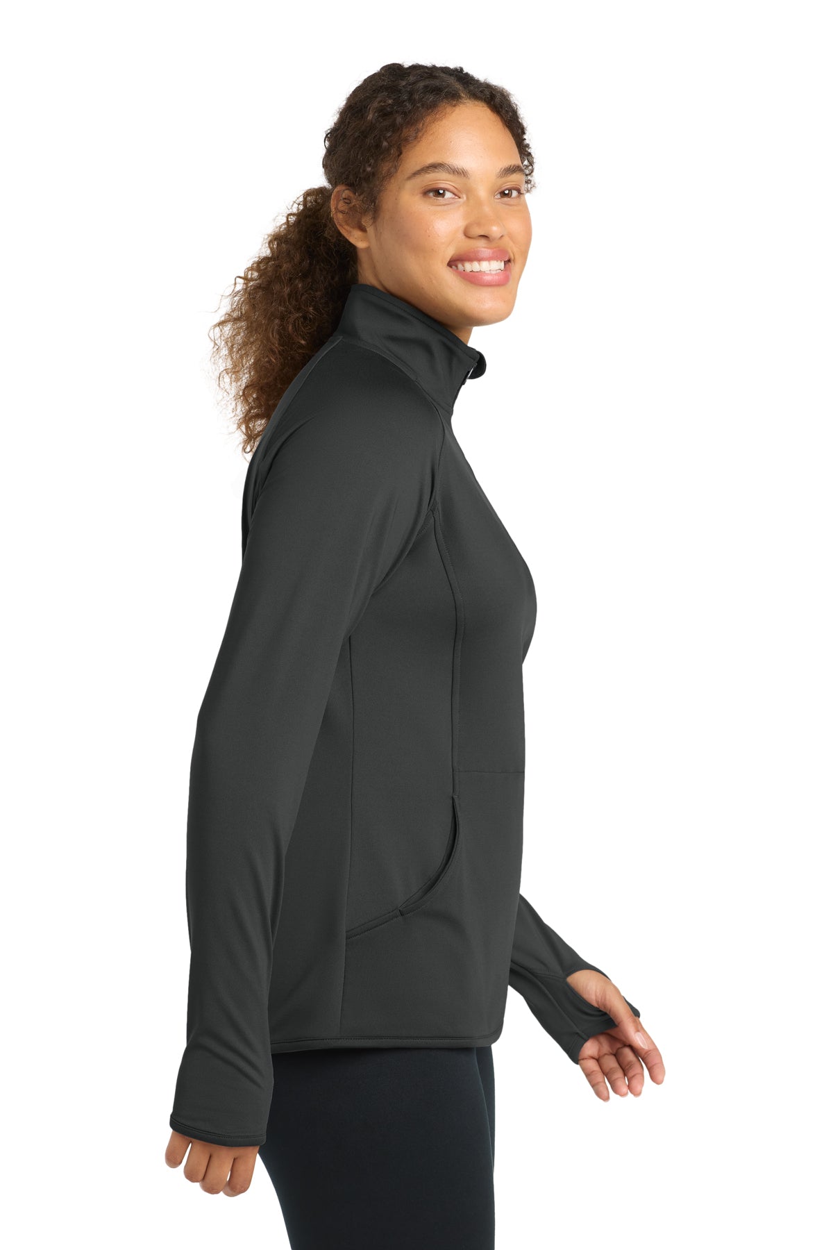 Sport-Tek® Women's Sport-Wick® Stretch 1/4-Zip Pullover