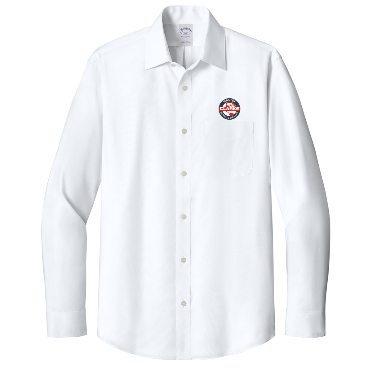 Men's Brooks Brothers® Wrinkle-Free Stretch Pinpoint Spread Collar Shirt