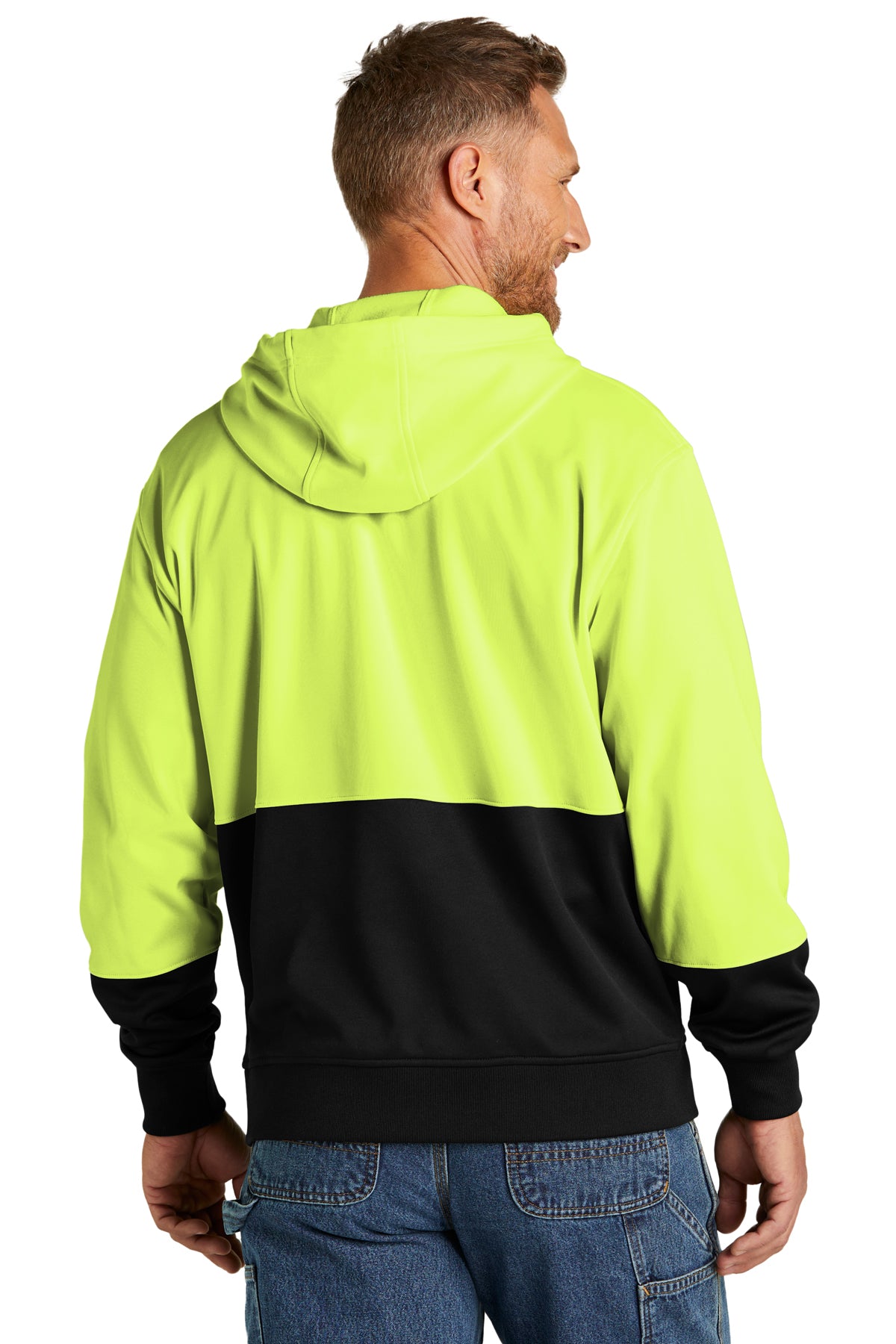Men's CornerStone® Enhanced Visibility Fleece Pullover Hoodie - Pump Engines