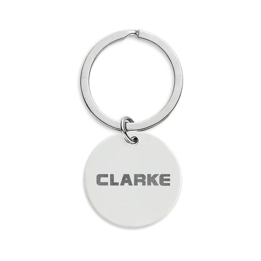 Stainless Steel Round Keychain (Engraving)