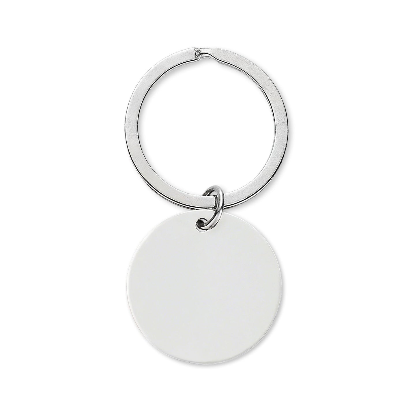 Stainless Steel Round Keychain (Engraving) - Pump Engines
