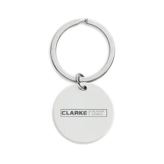 Stainless Steel Round Keychain (Engraving) - Pump Engines