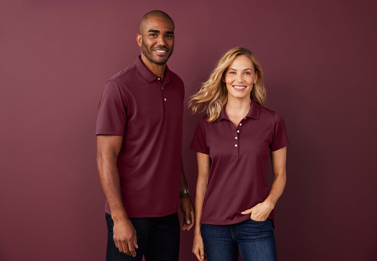 Men's Dry Zone Stain-Release Grid Polo