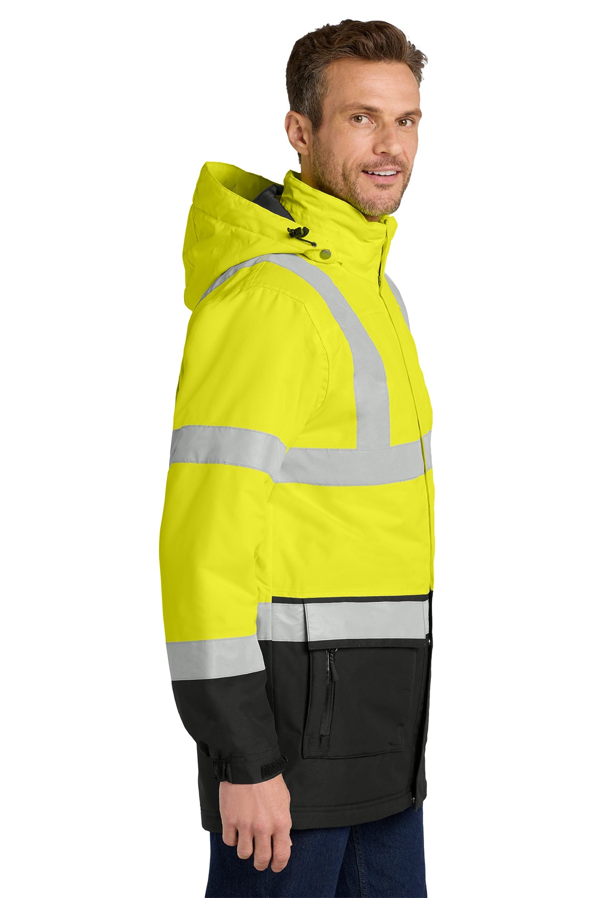 Men's Port Authority® ANSI 107 Class 3 Safety Heavyweight Parka - Pump Engines