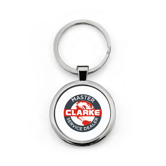 Round Stainless Steel Keychain - Pump Engines
