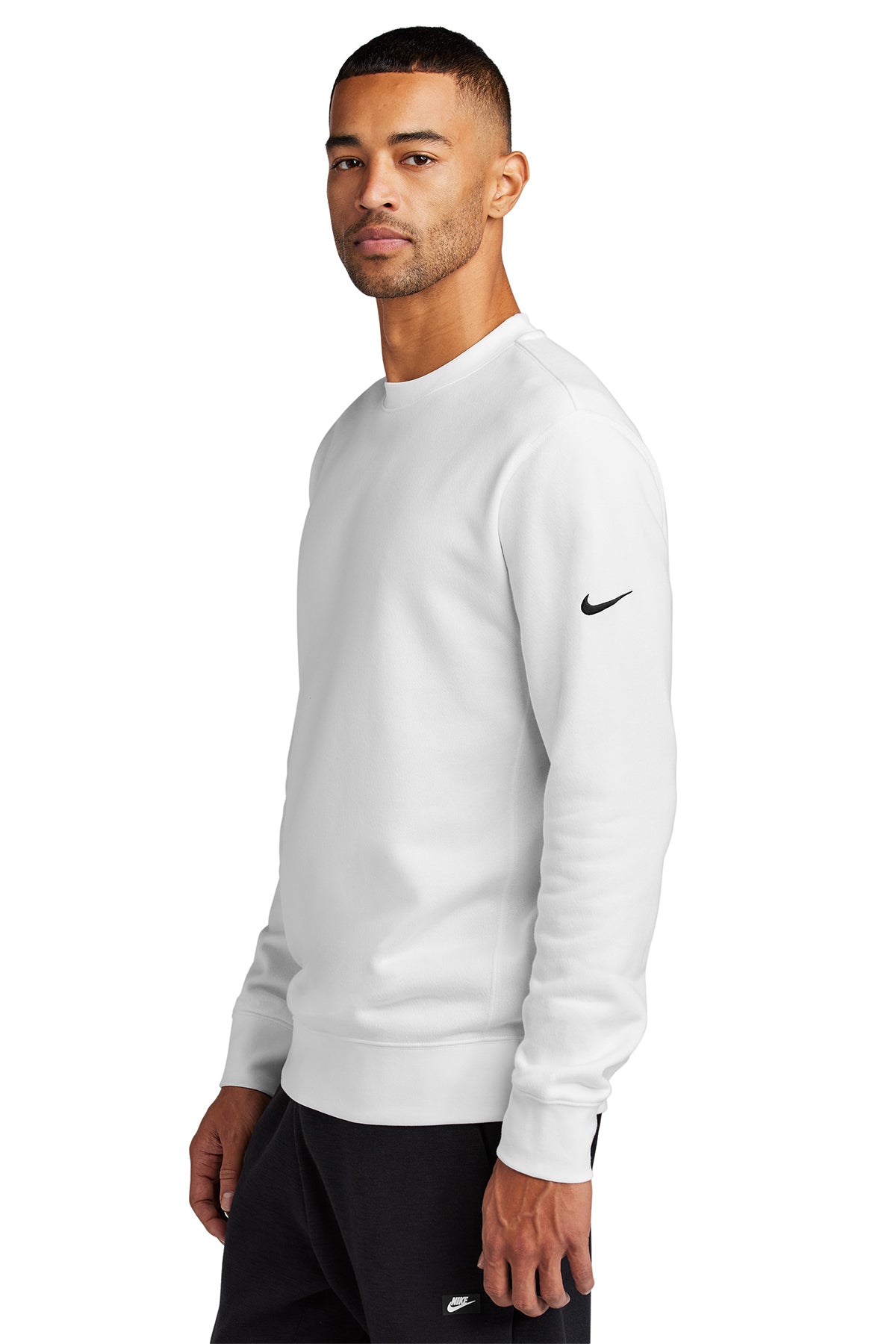Men's Nike Club Fleece Sleeve Swoosh Crew - Pump Engines