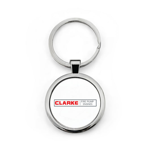 Round Stainless Steel Keychain - Pump Engines