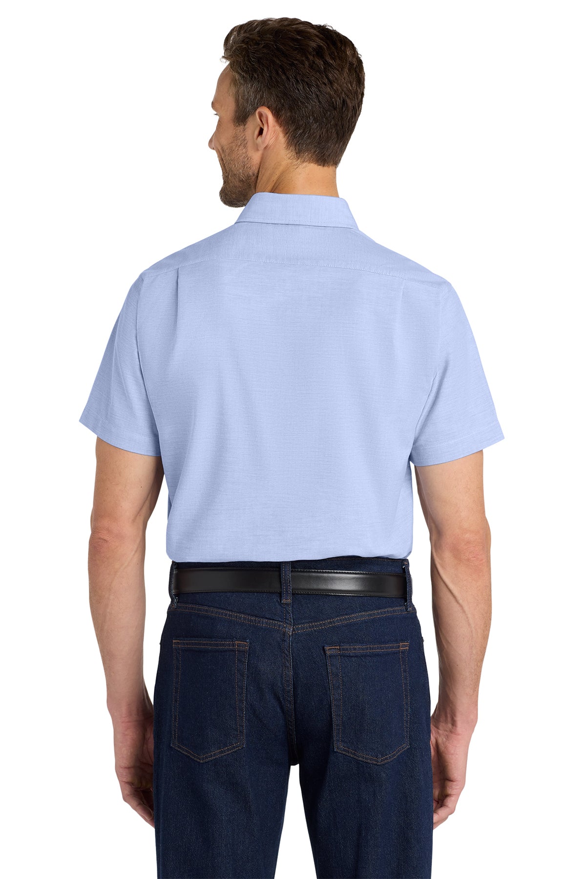 Men's Port Authority® Short Sleeve SuperPro™ Oxford Shirt - Pump Engines