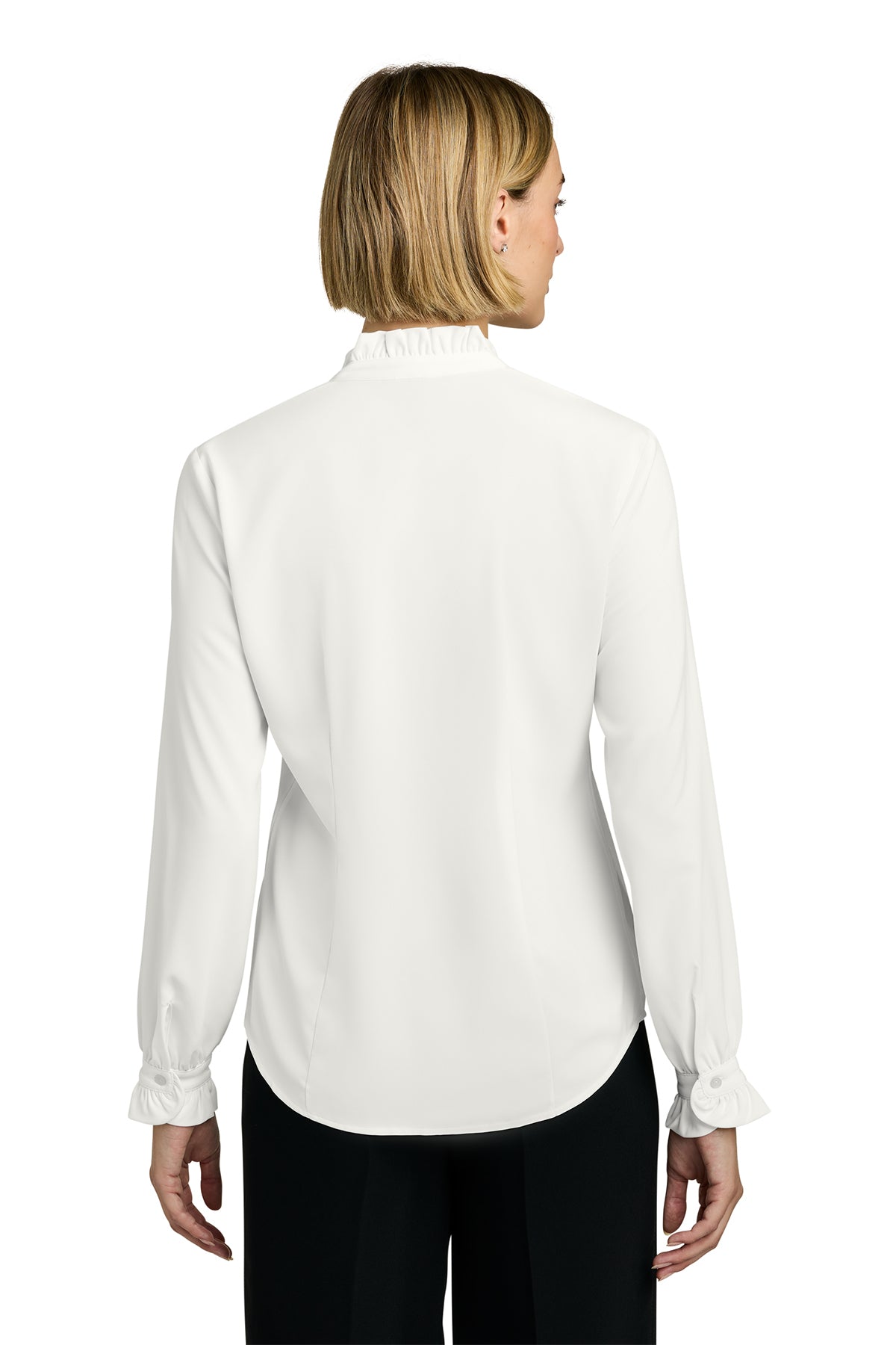Brooks Brothers® Women’s Long Sleeve Ruffle Collar Blouse