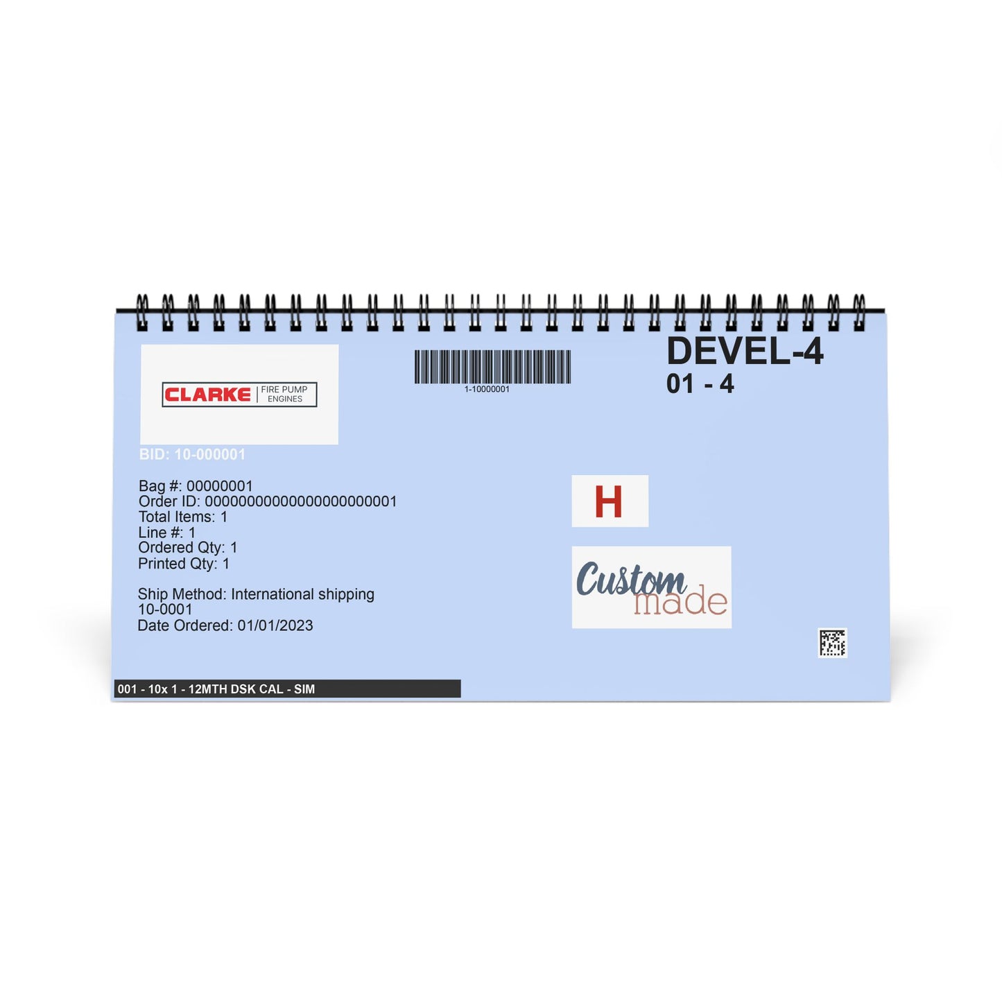 Desktop Calendar (2026 grid) - Pump Engines