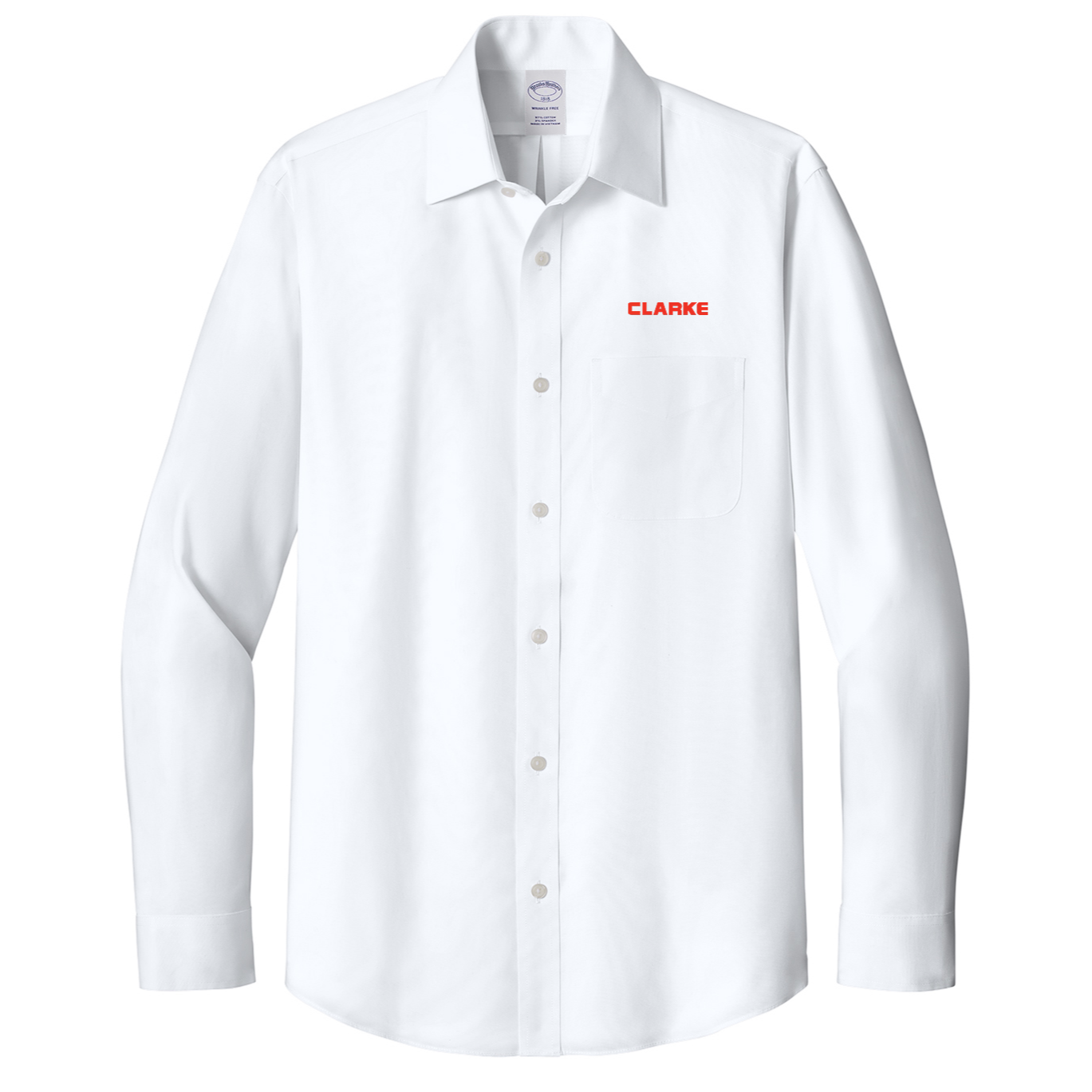 Men's Brooks Brothers® Wrinkle-Free Stretch Pinpoint Spread Collar Shirt
