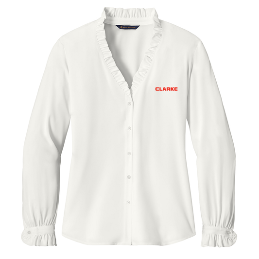 Women’s Brooks Brothers® Long Sleeve Ruffle Collar Blouse