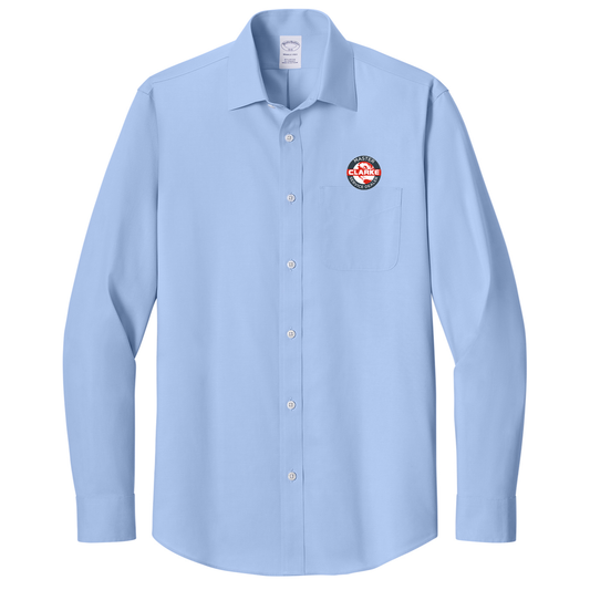 Men's Brooks Brothers® Wrinkle-Free Stretch Pinpoint Spread Collar Shirt
