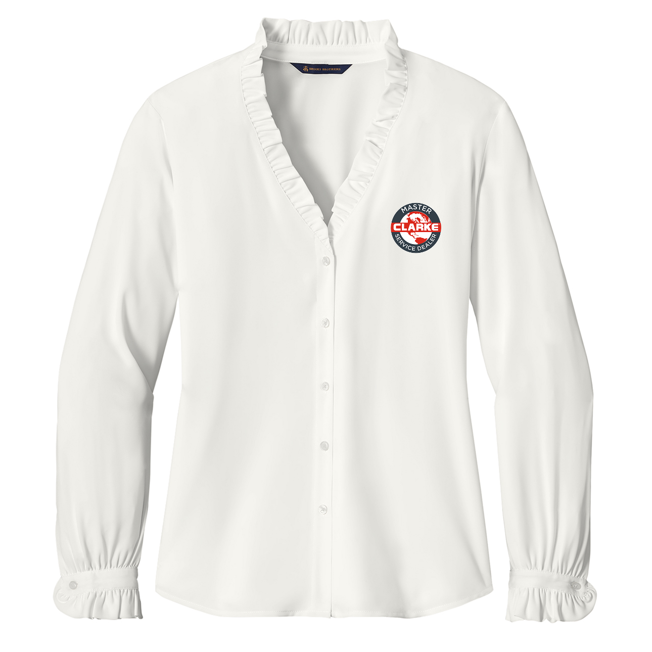 Women’s Brooks Brothers® Long Sleeve Ruffle Collar Blouse