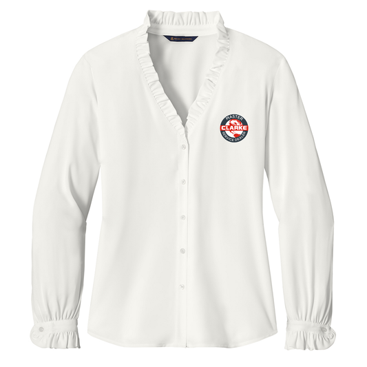 Women’s Brooks Brothers® Long Sleeve Ruffle Collar Blouse