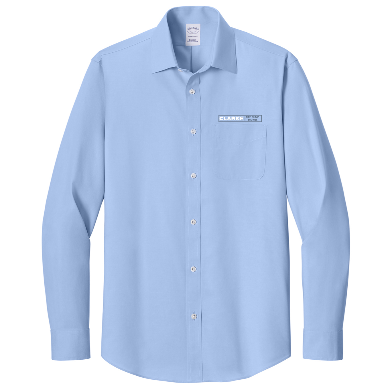 Men's Brooks Brothers® Wrinkle-Free Stretch Pinpoint Spread Collar Shirt - Pump Engines