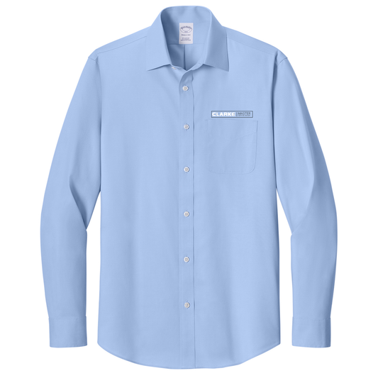 Men's Brooks Brothers® Wrinkle-Free Stretch Pinpoint Spread Collar Shirt