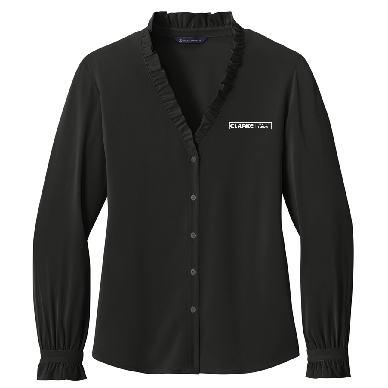 Women’s Brooks Brothers® Long Sleeve Ruffle Collar Blouse - Pump Engines