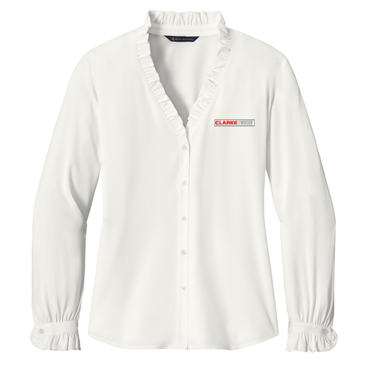 Women’s Brooks Brothers® Long Sleeve Ruffle Collar Blouse