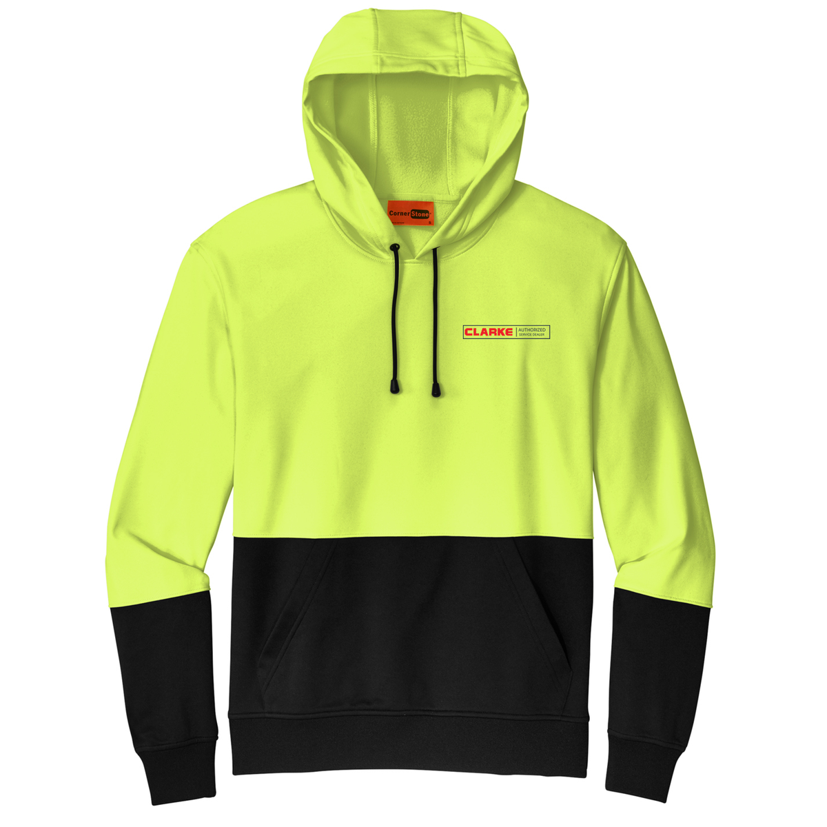 Men's CornerStone® Enhanced Visibility Fleece Pullover Hoodie