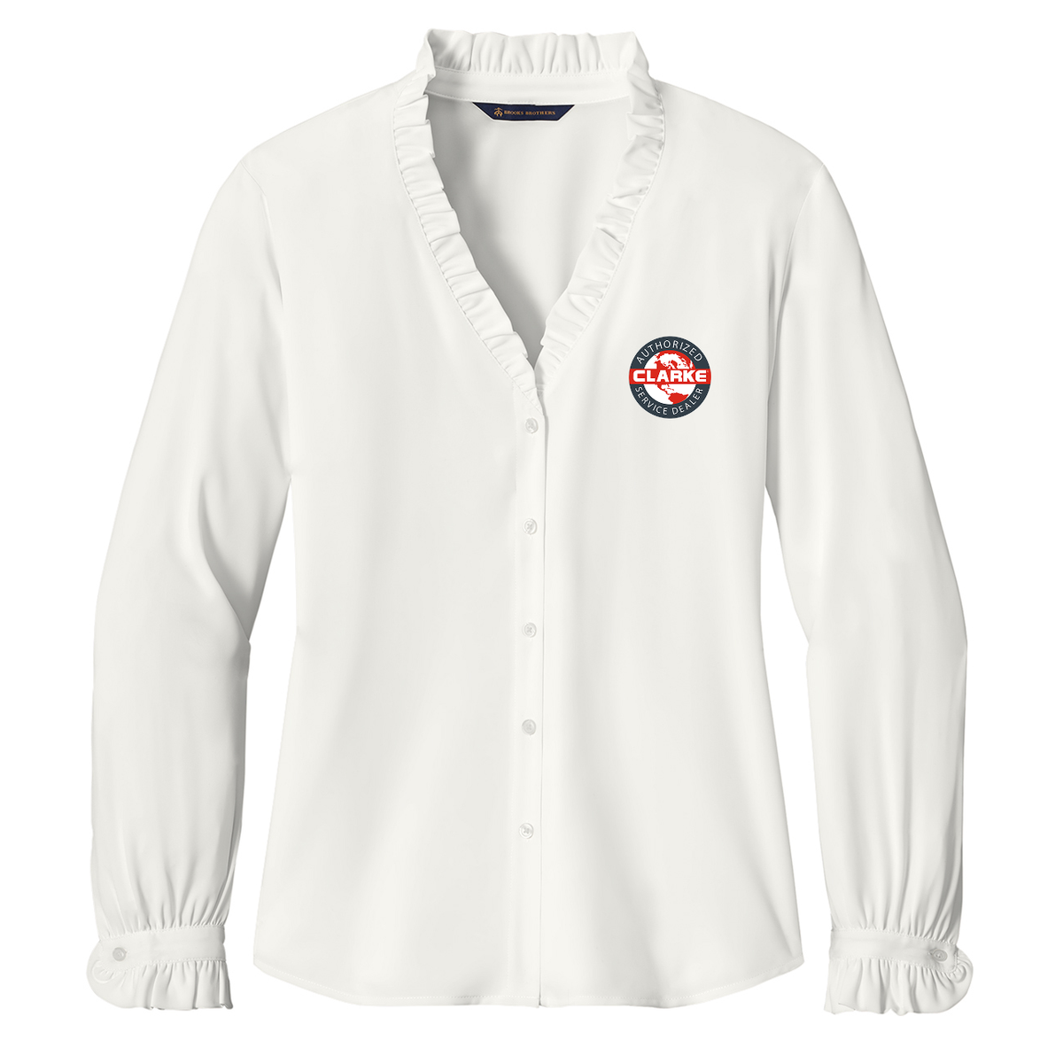 Women’s Brooks Brothers® Long Sleeve Ruffle Collar Blouse
