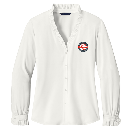 Women’s Brooks Brothers® Long Sleeve Ruffle Collar Blouse